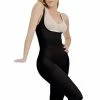 Cocoon Shapewear Lingerie Black Thermal Braless Full Body Capri