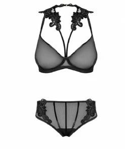 Noir Handmade Poland Exclusive Lingerie Bra And Brief Set