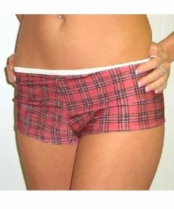 J Freemans Red Check Boy Shorts