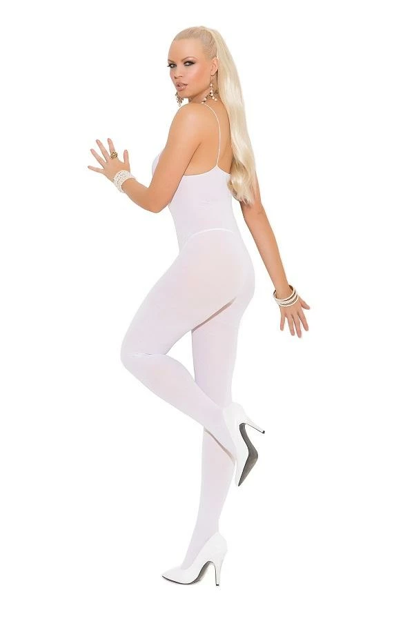 Elegant Moments USA Hosiery Opaque White Body Stocking 4 Elegant Moments USA Hosiery Opaque White Body Stocking