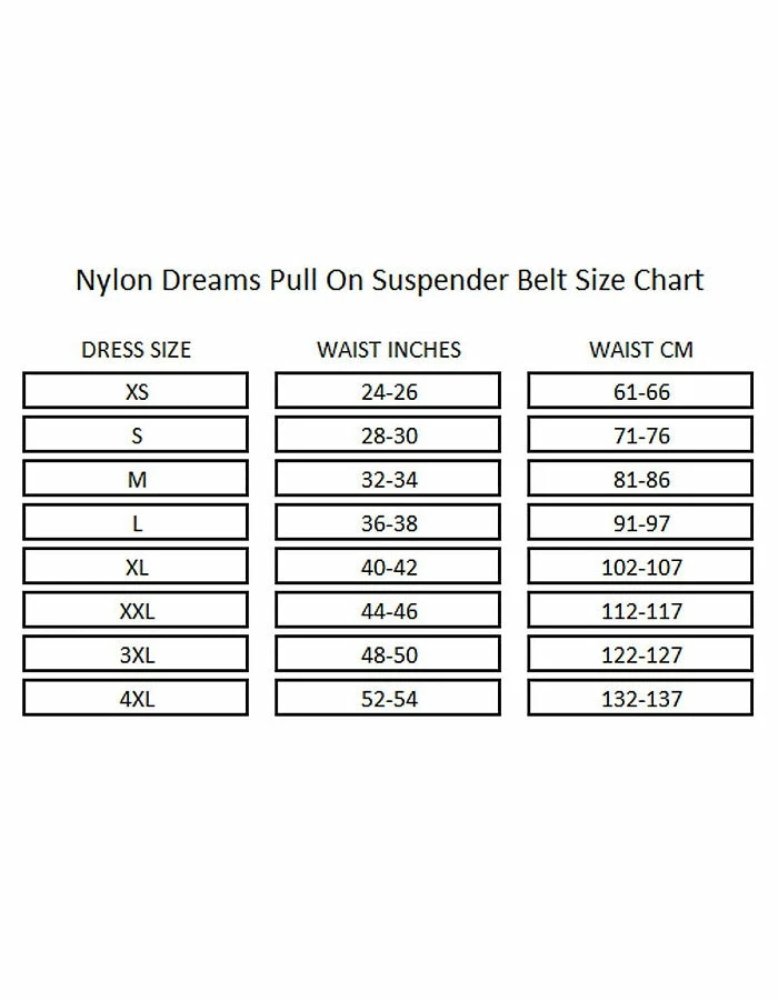 Nylon Dreams 8 Strap White Suspender Belt NDL9 12 Nylon Dreams 8 Strap White Suspender Belt NDL9