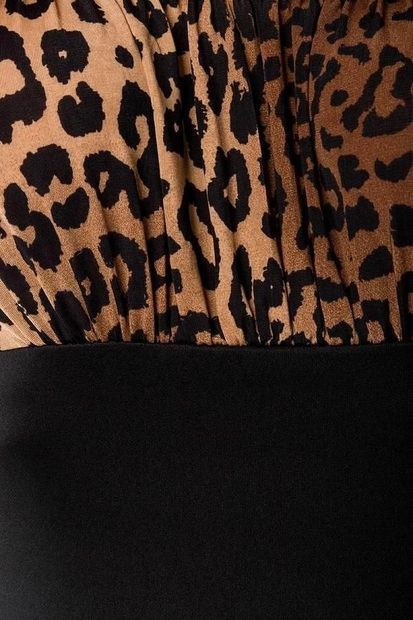 Belsira Clothing Vintage Pencil Dress Black With Leopard 5 Belsira Clothing Vintage Pencil Dress Black With Leopard