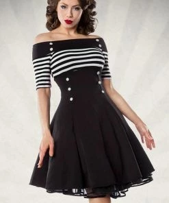 Belsira Shoulder Free Vintage Dress