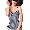 Belsira Striped Retro Swimsuit
