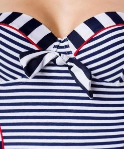 Belsira Striped Retro Swimsuit 8 Belsira Striped Retro Swimsuit