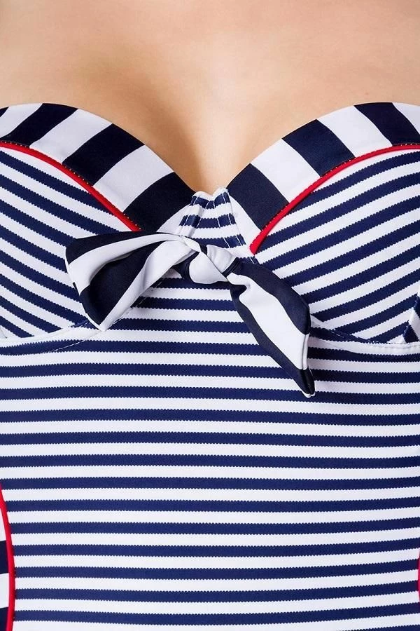 Belsira Striped Retro Swimsuit 5 Belsira Striped Retro Swimsuit