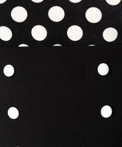 Belsira Clothing Vintage Black Polka-Dot Top