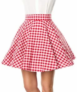 Belsira Clothing Short Swing Skirt Red 13 Belsira Clothing Short Swing Skirt Red