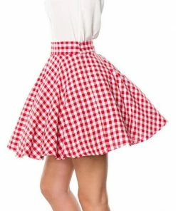 Belsira Clothing Short Swing Skirt Red 11 Belsira Clothing Short Swing Skirt Red