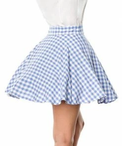 Belsira Clothing Short Swing Skirt Blue