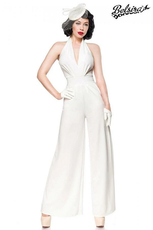 Belsira Clothing White Vintage Jumpsuit 6 Belsira Clothing White Vintage Jumpsuit