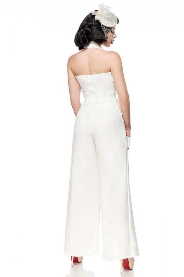 Belsira Clothing White Vintage Jumpsuit 4 Belsira Clothing White Vintage Jumpsuit