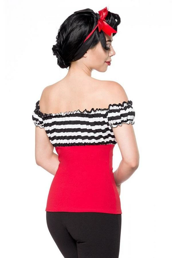 Belsira Clothing Jersey Top Black And Red 4 Belsira Clothing Jersey Top Black And Red