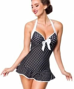 Belsira Plus Size Vintage Halter Pinup Swimsuit 10 Belsira Plus Size Vintage Halter Pinup Swimsuit