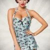 Belsira Vintage Retro Print Swimsuit 1 Belsira Vintage Retro Print Swimsuit