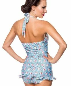 Belsira Rose Frill Swimsuit Plus Size