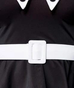 Belsira Vintage Swim Dress Black-White