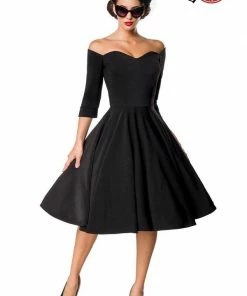 Belsira Off The Shoulder Vintage Dress Clothing