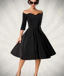 Belsira Off The Shoulder Vintage Dress Clothing