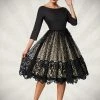 Belsira Premium Lace Swing Dress Clothing