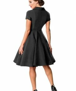 Belsira Clothing Swing Dress With Button