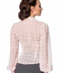 Belsira Clothing Vintage Transparent Shirt Pink