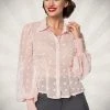 Belsira Clothing Vintage Transparent Shirt Pink