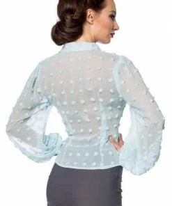 Belsira Clothing Vintage Transparent Shirt Blue