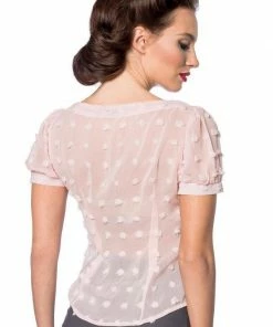 Belsira Clothing Vintage Transparent Blouse Pink