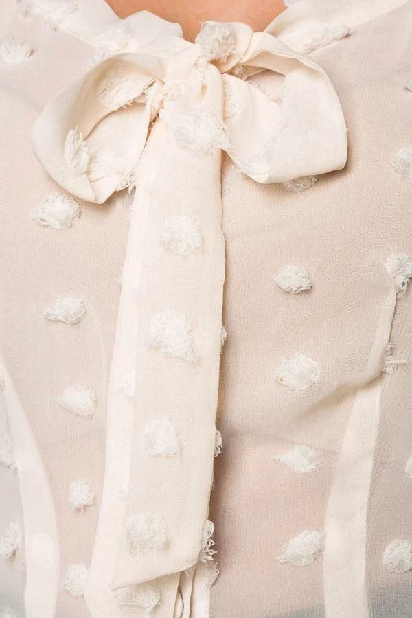 Belsira Vintage Transparent Blouse Cream 5 Belsira Vintage Transparent Blouse Cream