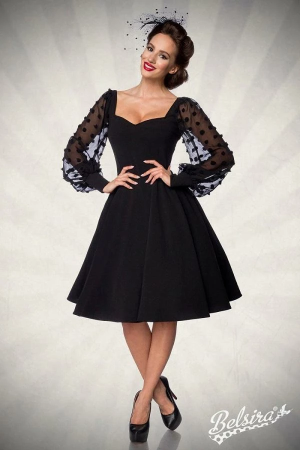 Belsira Plus Size Black Swing Dress 50202 3 Belsira Plus Size Black Swing Dress 50202