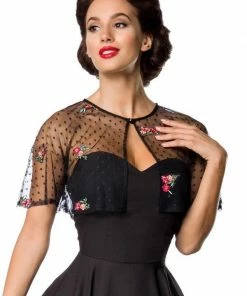 Belsira Summer Swing Dress With Cape Clothing