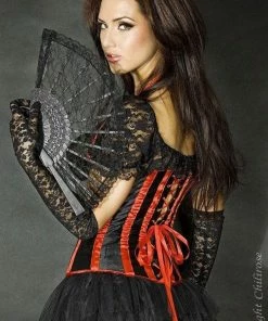 Chilirose Lingerie Poland Halter-neck Fashion Corset White/Black