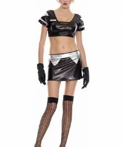 Music Legs French Maid Sexy Galaxy Stewardess Outfit