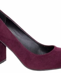 Andres Machado Halloween Retro Burgundy Suede Dress Up Shoes