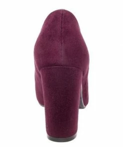 Andres Machado Halloween Retro Burgundy Suede Dress Up Shoes