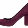 Andres Machado Halloween Retro Burgundy Suede Dress Up Shoes