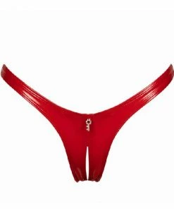 Patrice Catanzaro France Lingerie Annabelle Vinyl Crotch Less Thong