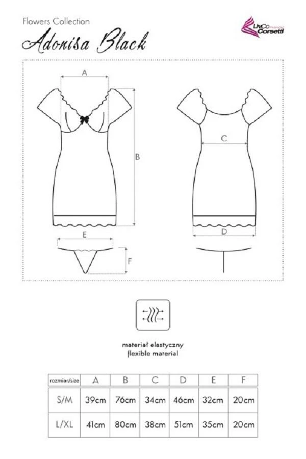 Livco Corsetti Lace Chemise Adonisa 6 Livco Corsetti Lace Chemise Adonisa