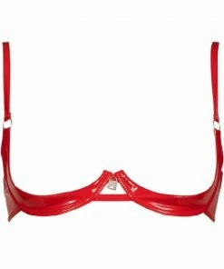 Patrice Catanzaro France Annabelle Red Vinyl Open Bra Bras 11 Patrice Catanzaro France Annabelle Red Vinyl Open Bra Bras