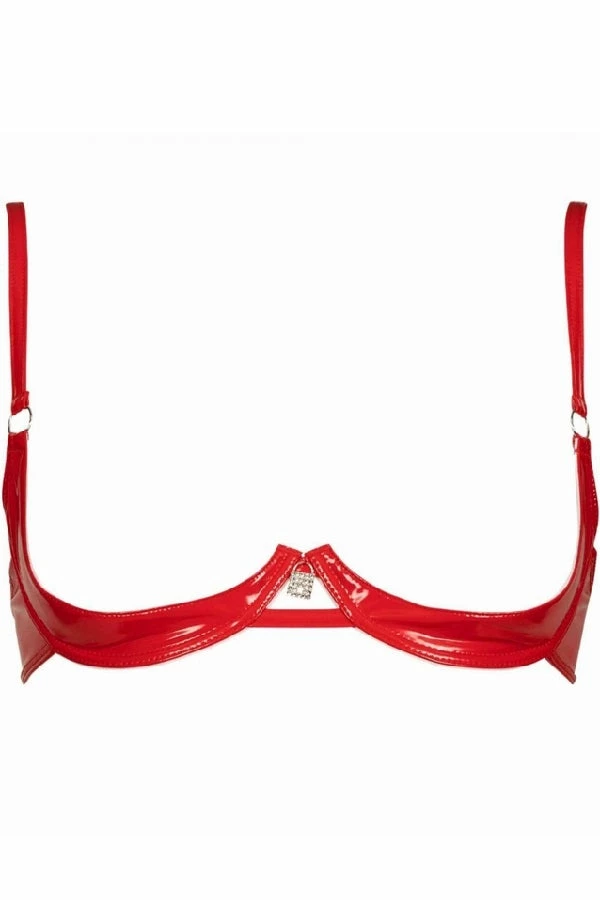Patrice Catanzaro France Annabelle Red Vinyl Open Bra Bras 7 Patrice Catanzaro France Annabelle Red Vinyl Open Bra Bras