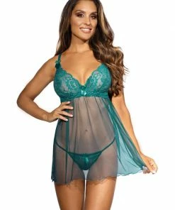 Axami Lingerie Sheer Babydoll V-9709