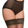 Nylon Dreams Lingerie Sheer Mesh Black Knickers NDBSK