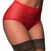 Nylon Dreams Sheer Mesh Red Knickers NDBSK Lingerie