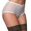 Nylon Dreams Lingerie Sheer Mesh White Knickers NDBSK