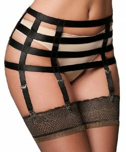 Nylon Dreams 6 Strap Suspender Belt NDBTP6 10 Nylon Dreams 6 Strap Suspender Belt NDBTP6