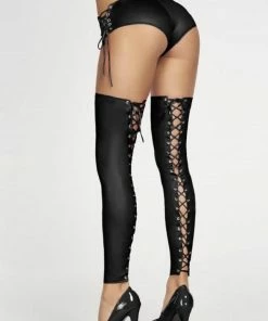 7 Th Heaven Pink Wet-Look Leggings Casma