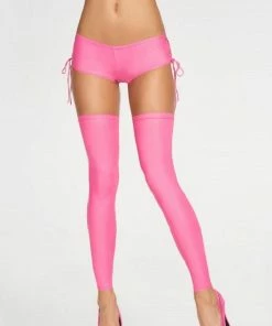 7 Th Heaven Pink Wet-Look Leggings Casma