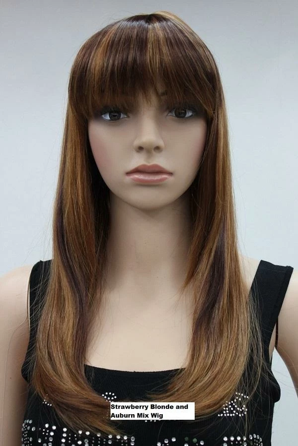 Flirtywomen Strawberry Blonde Mix Wig Wigs 3 Flirtywomen Strawberry Blonde Mix Wig Wigs