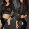 Chilirose Lingerie Poland Black Wet-look Skirt With A Short Top